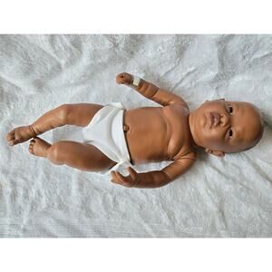 Vintage Diana 1995 realistic doll brown skin ethnic African American boy